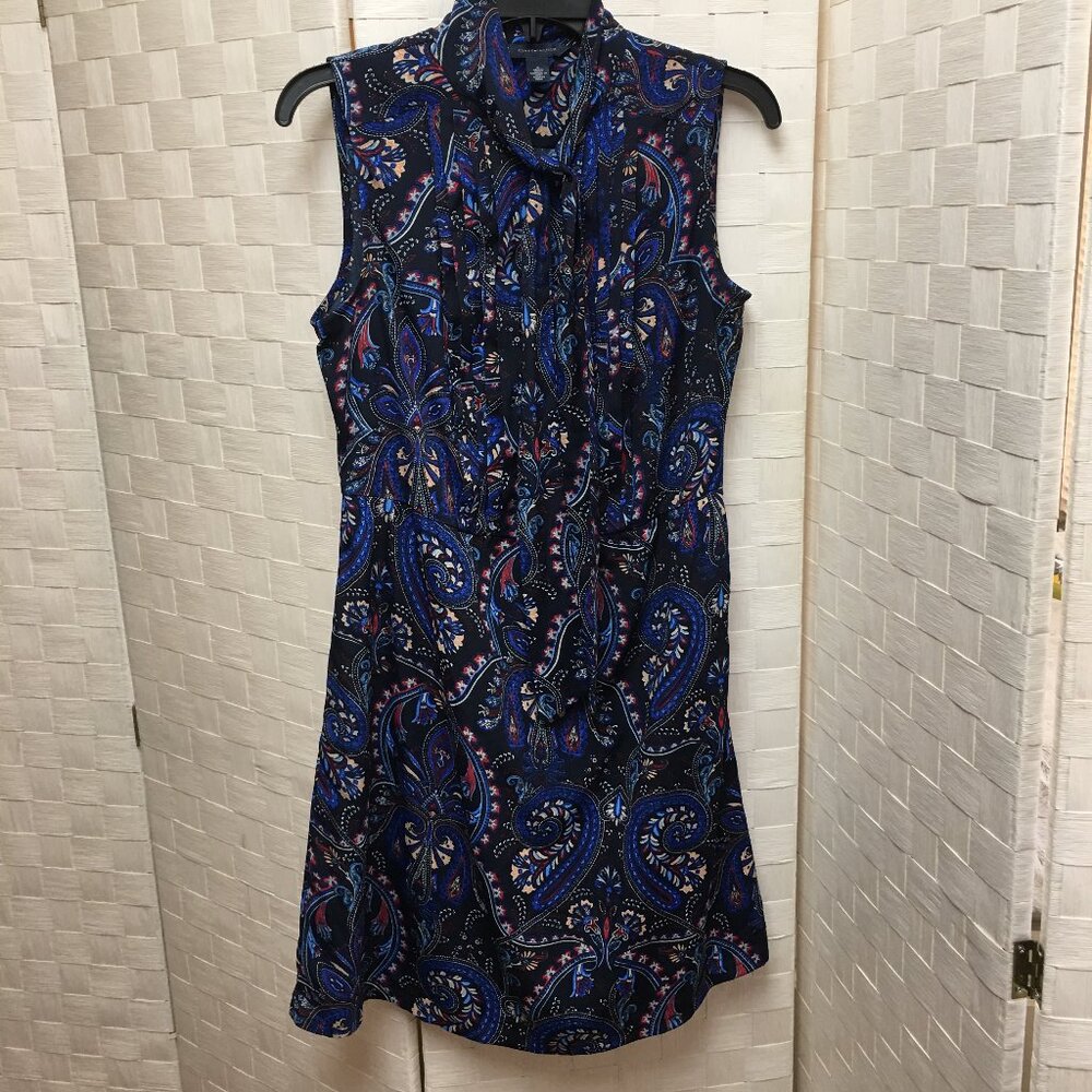 Tommy Hilfiger blue floral sleeveless dress size 6